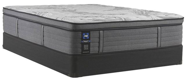 Sealy® Posturepedic® Plus Satisfied II 14" Innerspring Plush Euro Pillow Top Split California King Mattress, Includes 2 Pieces-2
