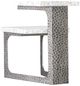 Hooker® Furniture Melange Georgia Gray Side Table with Silver Base-3