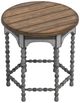 Flexsteel® Plymouth® Brown Top Lamp Table with Distressed Graywash Base-2