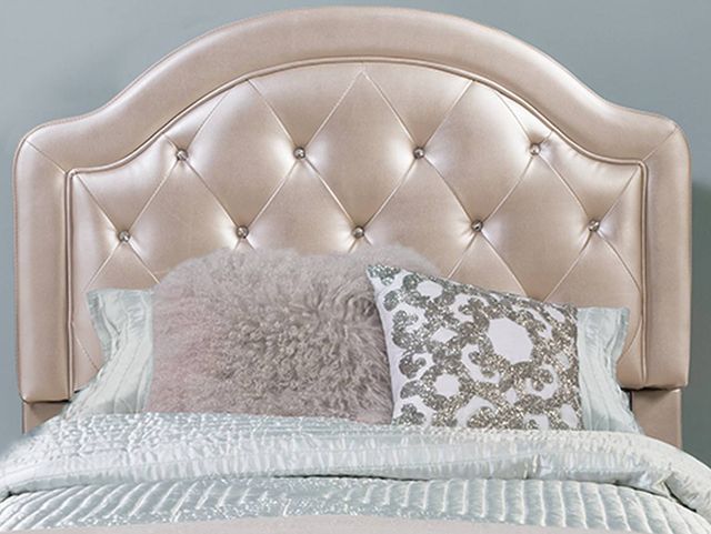 HH2 Home Karley Embossed Champagne Twin Upholstered Youth Bed-2