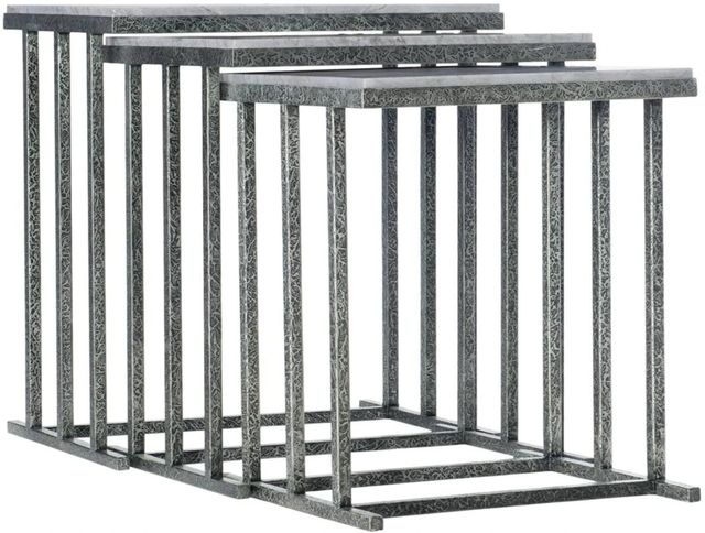 Hooker® Furniture Melange Bianca 3-Piece Gray Nesting Table Set with Distressed Gray Base-0