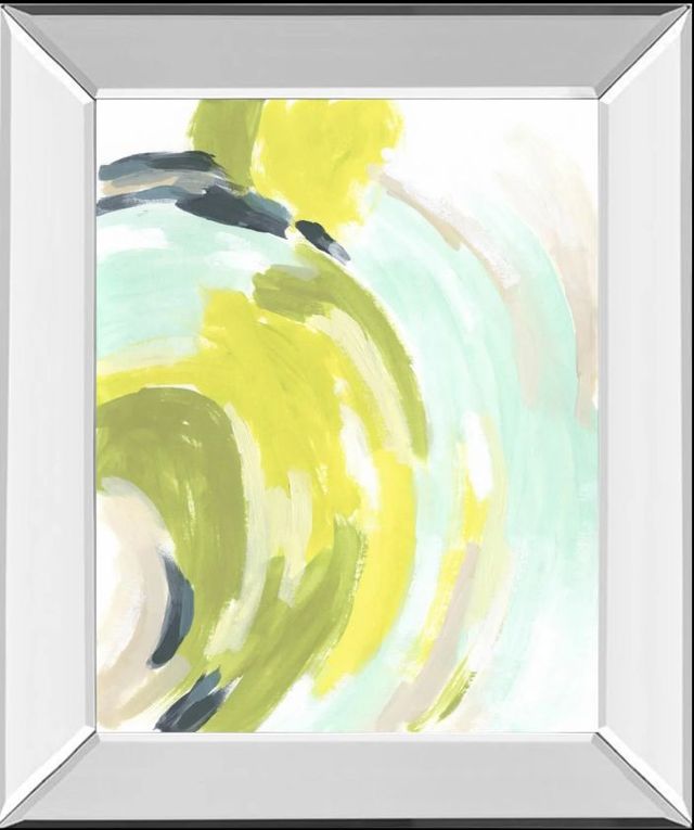 Classy Art Tidal Vortex IV by June Erica Vess Mirror Framed Wall Art-0