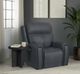 Flexsteel® Warren True Navy Leather Power Recliner with Power Headrest and Lumbar-1