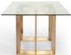 VIG Furniture Modrest Keaton Brass/Clear Modern Dining Table-2