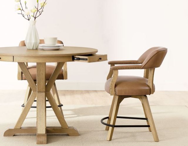 Steve Silver Co. Rylie Camel/Natural Counter Captains Chair-1