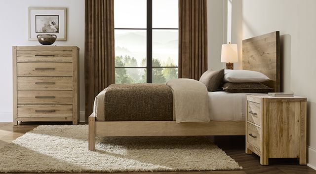 Artisan & Post by Vaughan-Bassett Joinery Natural Oak California King Plank Panel Bed-1
