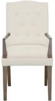 Fairfield® Customizable Entree Dining Camel 23" Short Back Arm Chair-1