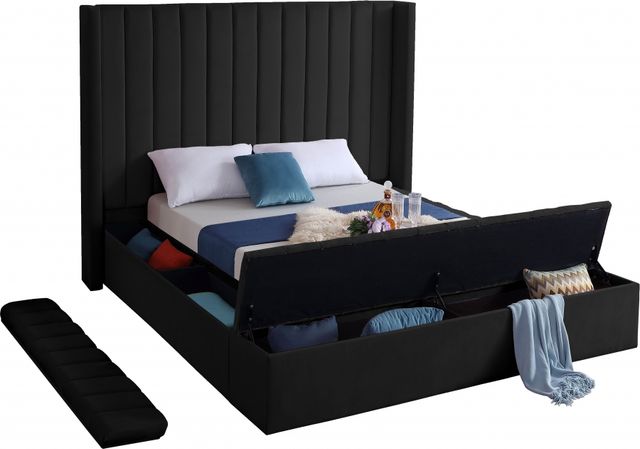 Meridian Furniture Kiki Black Full Bed-3