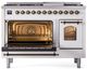 Ilve® Nostalgie II Series 48" White Pro Style Dual Fuel Range-2