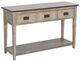Sunny Designs™ Homestead Hills Tobacco Sofa Table with Alpine Gray Base-0