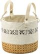 A & B Home 2-Piece Cream/Natural Basket Planters-4