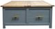 Million Dollar Rustic Harbor Brown Cocktail Table with Gray Base-0