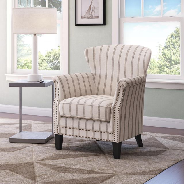 Jofran Inc. Layla Flax Accent Chair-1