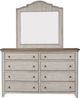 Liberty Furniture Farmhouse Reimagined 4-Piece Antique White/Chestnut King Poster Bedroom Set-5