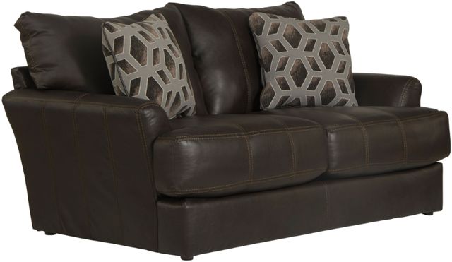 Jackson Furniture Prato Chocolate Leather Loveseat-0