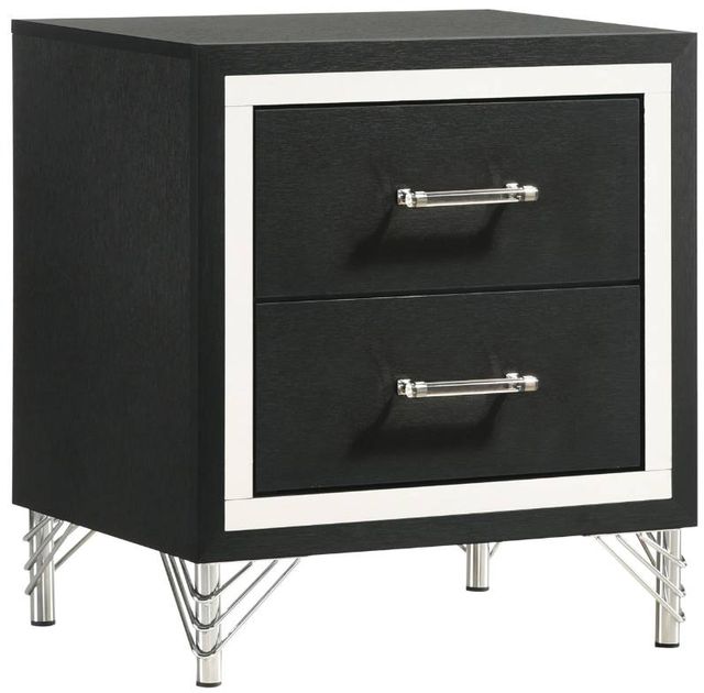 Coaster® Lucia Black Nightstand -0