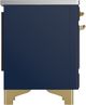 Ilve® Majestic III 36" Midnight Blue Pro Style Induction Range with Triple Glass Door and Brass Trim-4
