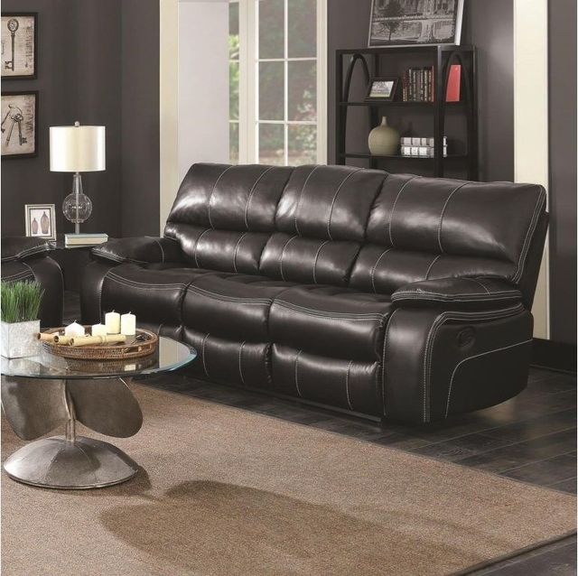 Coaster® Willemse 3-Piece Black Reclining Living Room Set-3