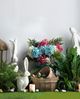 A & B Home White Small Rabbit Figurine-5