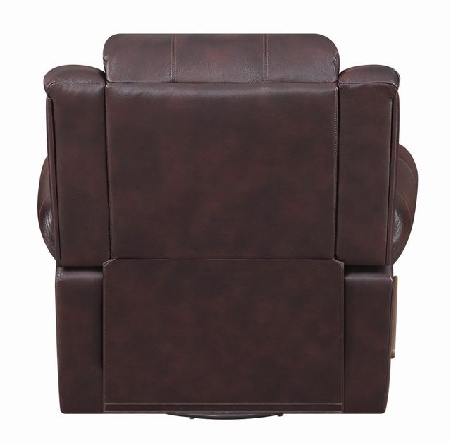 Coaster® Sir Rawlinson Dark Brown Swivel Rocker Recliner-4