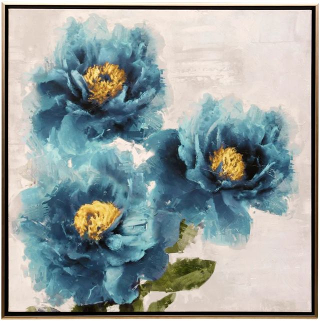 Stylecraft Blue Bloom l Wall Art-0