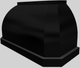 Vent-A-Hood® Designer Series 54" Black Wall Mounted Range Hood-1