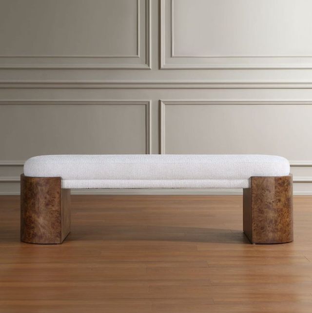 Uttermost® Thorian Off-White Bench-1