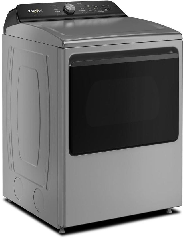 Whirlpool® 7.5 Cu. Ft. Radiant Silver Smart Gas Dryer with Steam Iron and AI Dry-2