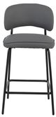 New Classic® Home Furnishings Blythe Black/Gray Counter Stool-2