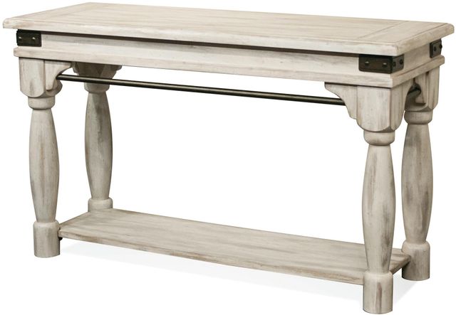 Riverside Furniture Regan Farmhouse White Sofa Table-0
