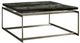 Universal Explore Home™ Avaline Smoke Jordan Cocktail Table with Antique Nickel Base-0