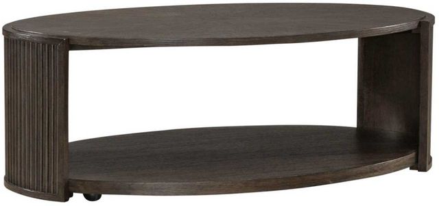 Liberty Furniture City View Coffee Bean Oval Cocktail Table-0