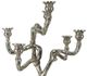 A & B Home Stavros Polished Silver Candle Holder-1