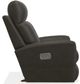 La-Z-Boy® Douglas Charcoal Leather Power Rocking Recliner with Headrest-2
