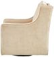 Olliix by Madison Park Cream Harris Chenille Swivel Chair-2