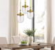 Cal® Lighting & Accessories Ithaca Antique Brass Pendant-1