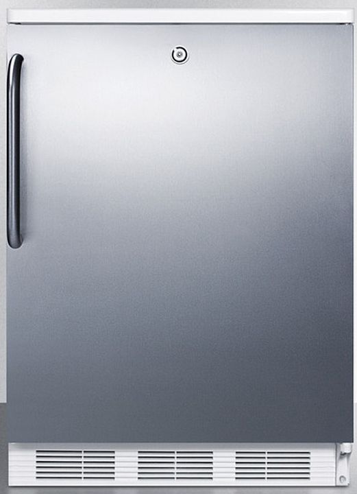 Accucold® by Summit® 24" 5.1 Cu. Ft. Stainless Steel Compact Refrigerator-0