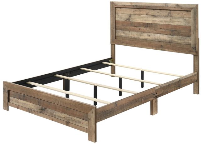 Crown Mark Elmer Natural Queen Panel Bed-3