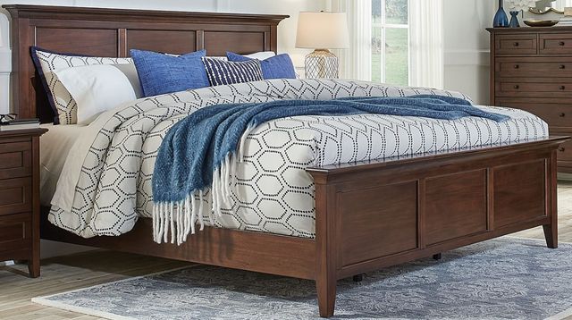 A-America® Westlake Cherry Brown King Panel Bed-0