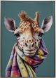 Classy Living Untamed Giraffe Colorful Scarf Wall Art-0