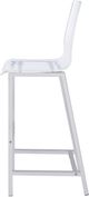 Coaster® Juelia 2-Piece Chrome/Acrylic Bar Stools-4