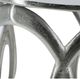 A & B Home 2-Piece Nickel Silver Nesting Side Tables Set-4