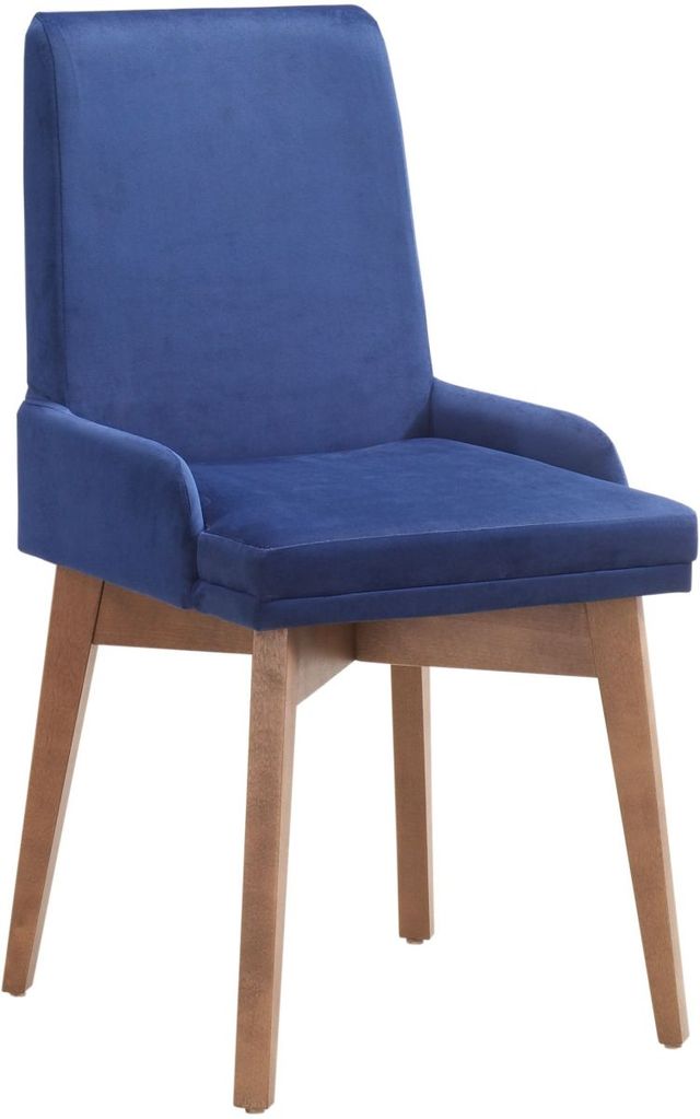 Arboit Poitras Mid-Century Blue Parsons Chair-0