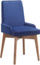 Arboit Poitras Mid-Century Blue Parsons Chair-0