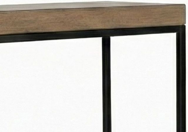 Sunny Designs™ Jax Brown Small Console Table with Black Base-3