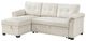 Homelegance® Elara 2-Piece Beige Reversible Sectional with Pull-out Bed-3