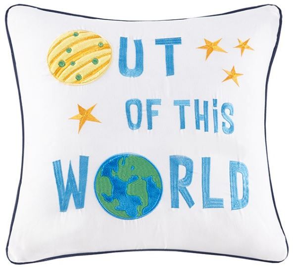 Olliix by Mi Zone Kids Jason Multi Twin Outer Space Coverlet Set-1