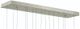 Currey & Company Dove Multi-Drop Painted Silver/White Rectangular Pendant Lighting-2