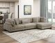Homelegance® Traverse 3-Piece Taupe Modular Sectional with Reversible Chaise-1