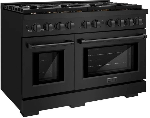 ZLINE Paramount 48" Black Stainless Steel Pro Style Dual Fuel Range-2
